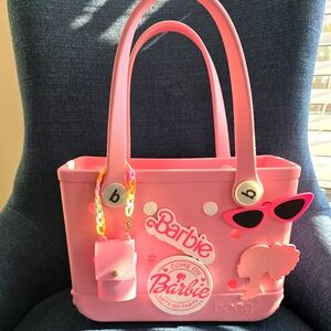 Pink Barbie Tote Bag with Accessories